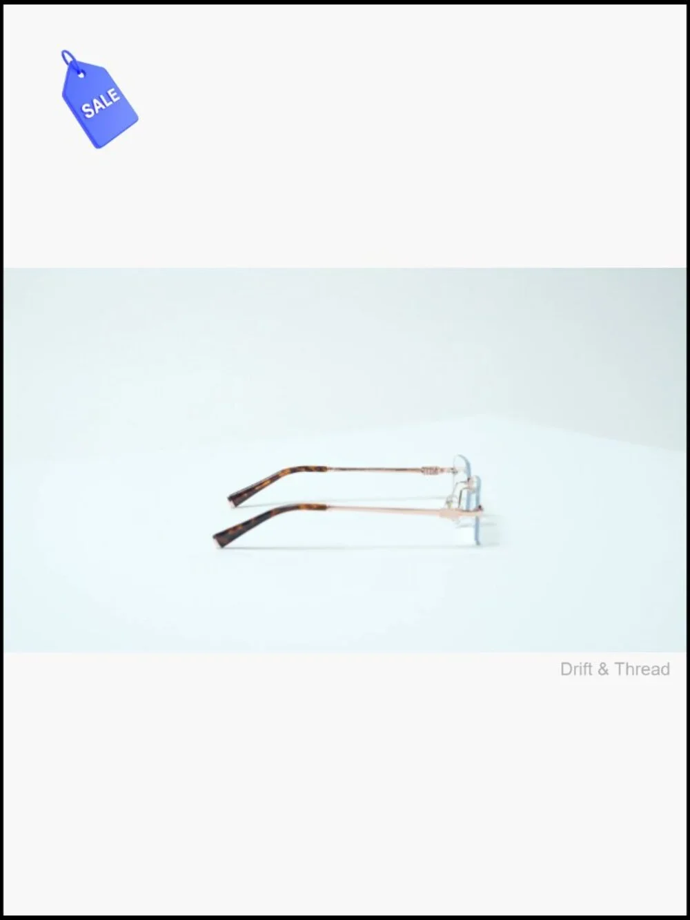 Lightweight Metal Frame Blue Light Blocking Glasses Rectangular